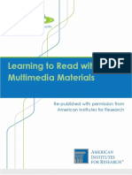 CITEd - Learning to Read with Multimedia Materials FINAL