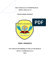 Laporan Kegiatan Perpisahan Siswa Kelas