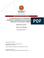 Tesis Rendimiento Escolar y Motivación