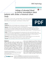 Reverse Epidemiology of Elevated Blood Pressure Among Chronic Hemodialysis Black Patients With Stroke - A Historical Cohort Study