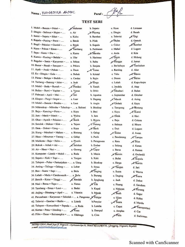 Test Seri DLL | PDF