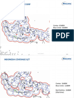 Indonesia Coverage Eirp: Center-63dBW Blue Circle - 60dBW Red Outline - 56dBW (Maritime)