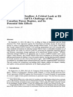 A Hard Pill To Swallow - A Critical Look at Eli Lilly & Co.'s NAFTA Challenge of The Canadian Patent Regime, and Its Potential Side Effects (2013)