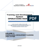 Volume 3 Professional Development Planning System