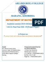 Department of Mathematics: Kunja Bihari (Degree) College