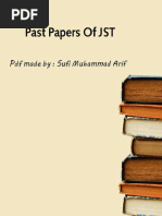 Past Papers of JST