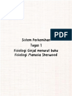 Sistem Perkemihan Tugas 1 Fisiologi Ginjal Menurut Buku Fisiologi Manusia Sherwood