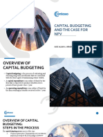 Capital Budgeting and The Case For NPV