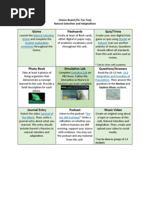 choice board