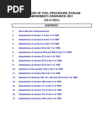 The Punjab CPC Amendment Ordinance 2021 - MuneebBookHouse 03014398492