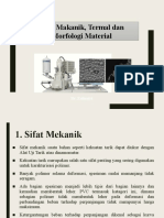 Sifat Makanik, Termal Dan Morfologi Material