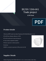 BUSN 3200-001 Trade Project: KN95 Mask