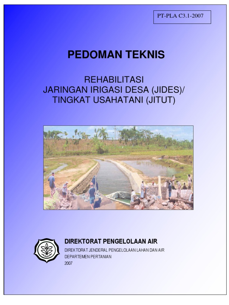 30495500 Pednis Rehabilitasi Jaringan Irigasi Desa Jitut