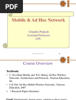 Mobile & Ad Hoc Network: Chandra Prakash Assistant Professor LPU