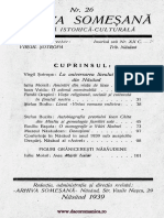 Arhiva Someşană Revistă Istorică-culturală, 16, Nr. 26, 1939