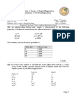 Q1) An Infinite-Acting Bottom-Water Aquifer Is Characterized by The Following