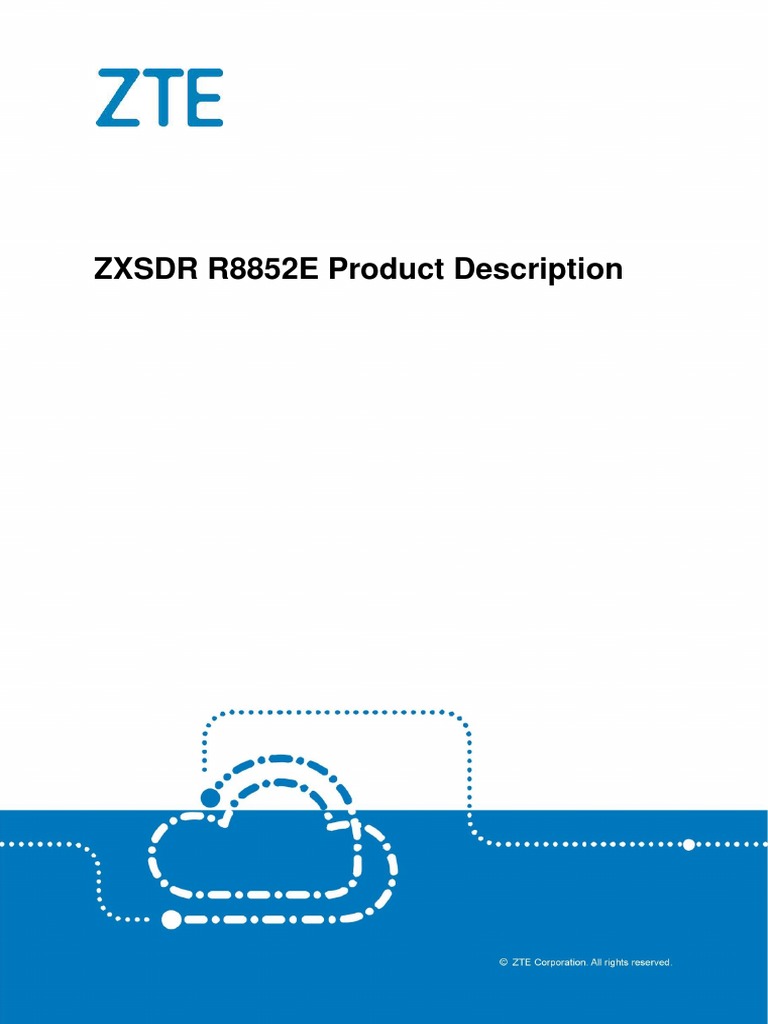 ZXSDR R8852E Product Description | PDF | Lte