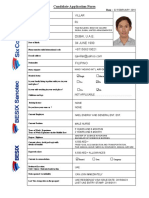 Candidate Application Form - R. VILLAR (Male Nurse)