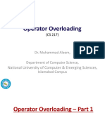 CS - 217 - 6 - Operator Overloading