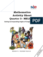 Mathematics Activity Sheet: Quarter 3 - MELC 5b
