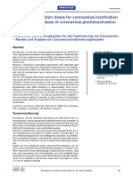 (2020) Ultraviolet Irradiation Doses For Coronavirus Inactivation - Review and Analysis of Coronavirus Photoinactivation Studies