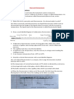 Answer The Following Questions:: Heat and Temperature