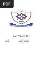 Lab Paracticle: National Textile University