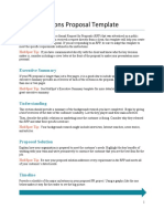 Public Relations Proposal Template: Executive Summary