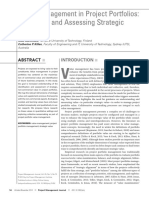 Value Management in Project Portfolios: Identifying and Assessing Strategic Value