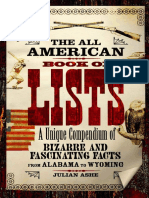 Julian Ashe - The All American Book of Lists - A Unique Compendium of Bizarre and Fascinating Facts From Alabama To Wyoming-Oneworld (2009)