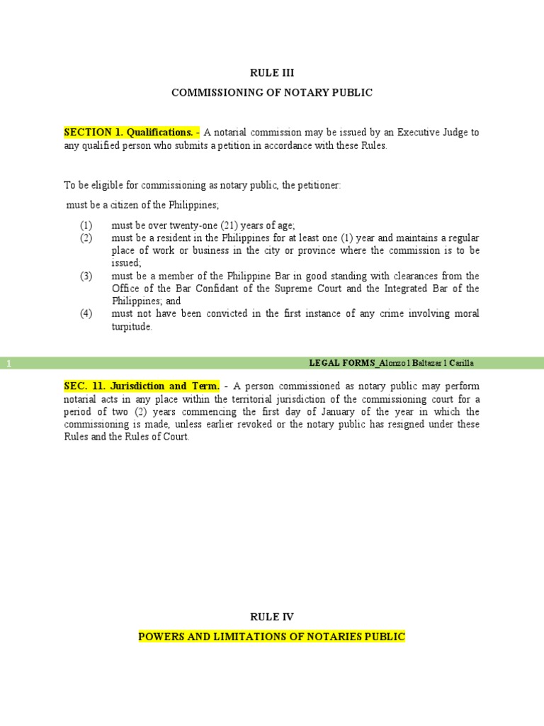Notarial Practice Guidelines in the Philippines | PDF | Notary Public ...