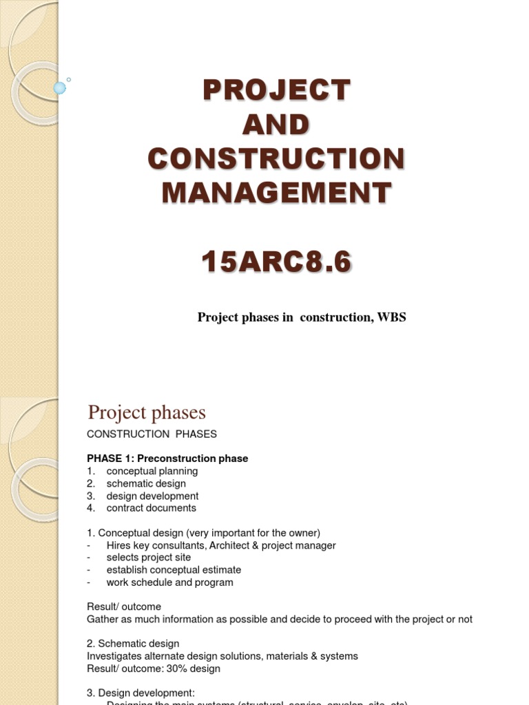 Construction Project Phases Overview | PDF | Project Management | Business