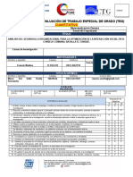 Acta de Revisión y Evaluación de Trabajo Especial de Grado (Cuantitativo)