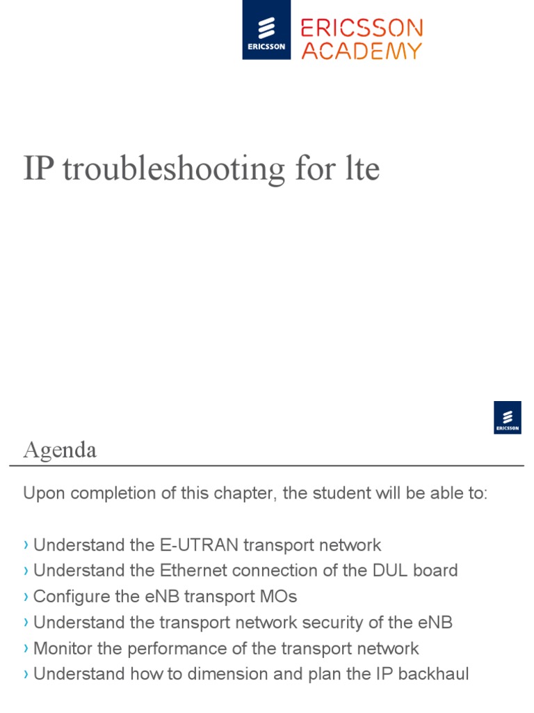 IP Troubleshooting for LTE eNB | PDF | Networks | Network Layer Protocols