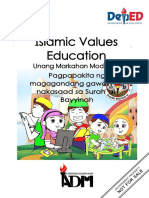Islamic Values Education 3 - Q1 - Mod 3 - Pagpapakita NG Magagandang Gawain Na Nakasaad Sa Surah Al-Bayyinah - v1