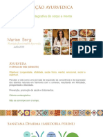 Introdução A Nutrição Ayurvedica 2019 Por Marise Berg