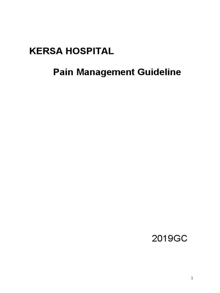 National Pain Management | PDF | Pain Management | Pain