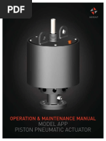 Model App Piston Pneumatic Actuator: Operation & Maintenance Manual