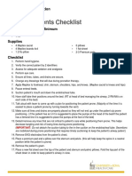 Proning Patients Checklist: Staff Requirements - Minimum