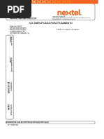Comprovante NEXTEL de Zelia Maria