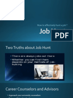 How To Effectively Hunt A Job ?
