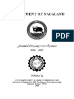 Nagaland - Annual Employment Review - 2018-19