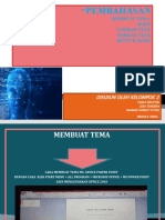 Pembahasan: Membuat Tema Slide Tambah Texk Format Texk Bentuk Slide