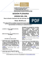 Plenaria-Orden Del Dia-Proyectos (2021!06!20)