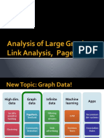 Analysis of Large Graphs: Link Analysis, Pagerank