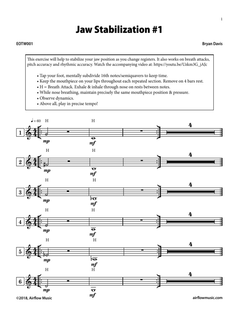 Jaw Stabilization #1: Bryan Davis EOTW001 | PDF | Breathing | Respiration