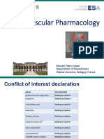 Cardiovascular Pharmacology: Manuel Otero Lopez Department of Anaesthe Cs Hôpital Avicenne, Bobi, France