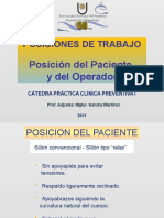 Posición Del Paciente y Operador.2011