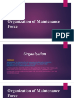 Lecture-03 Organization of Maintenance Force