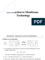 Membrane Separation Processes